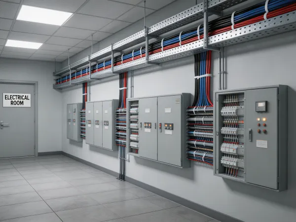 Commercial building cable management